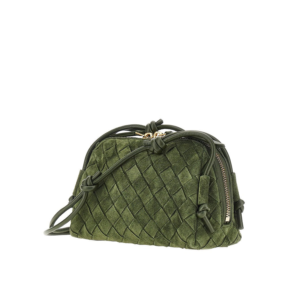 Bottega Veneta Intrecciato suede leather 'Concert' bag
