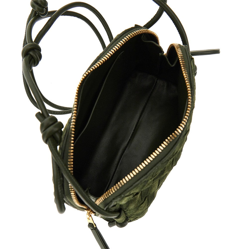 Bottega Veneta Intrecciato suede leather 'Concert' bag