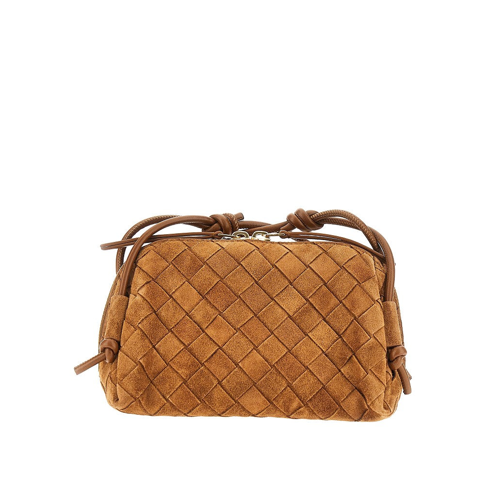 Bottega Veneta Intrecciato suede leather 'Concert' bag
