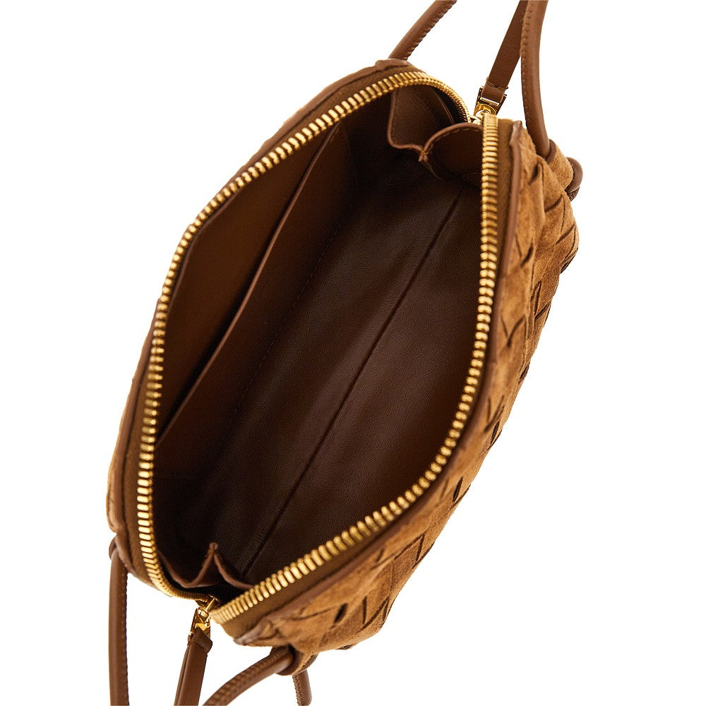 Bottega Veneta Intrecciato suede leather 'Concert' bag