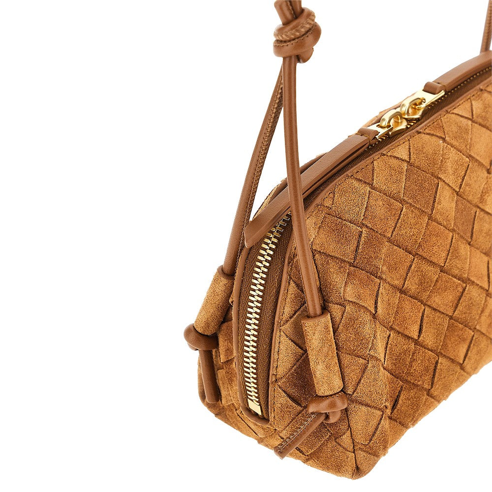 Bottega Veneta Intrecciato suede leather 'Concert' bag
